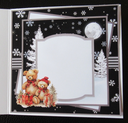 Teddy bears Christmas insert by Davina Rundle