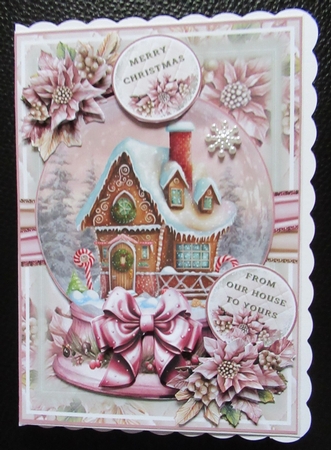 Gingerbread House Snow Globe Mini Page Kit by Davina Rundle