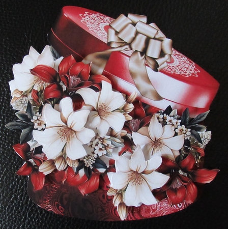 Christmas Floral Box 02 Shaped Mini Page Kit by Davina Rundle