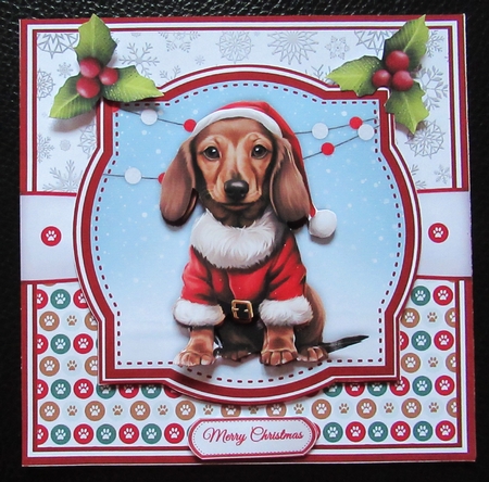 DACHSHUNDS AT CHRISTMAS by Davina Rundle