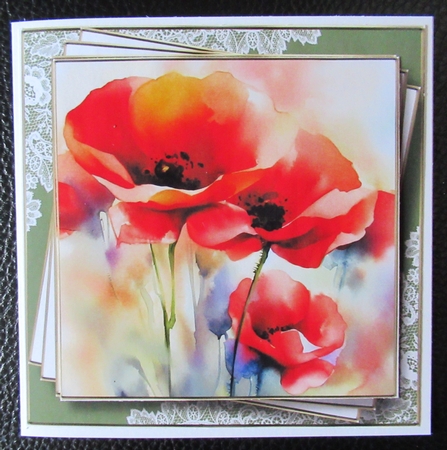 Mixed Watercolour Floral 4 Multi Topper Kit by Davina Rundle