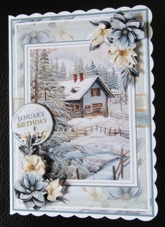 Embroidered Winter Mini Page Kit by Davina Rundle