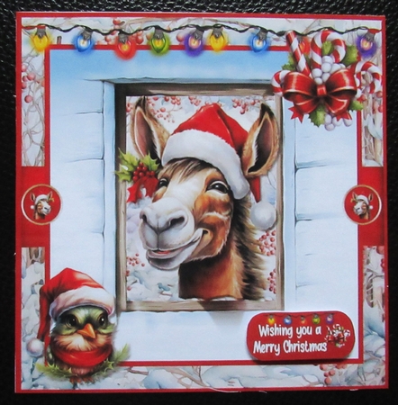 A cute Christmas Donkey by Davina Rundle