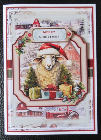 Christmas Farm Animals 02 Mini Page Kit by Davina Rundle