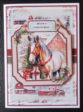 Christmas Farm Animals 02 Mini Page Kit by Davina Rundle