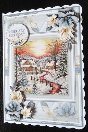 Embroidered Winter 03 Mini Page Kit by Davina Rundle