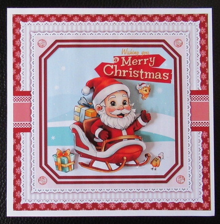 Santa In His Sleigh Mini Kit by Davina Rundle