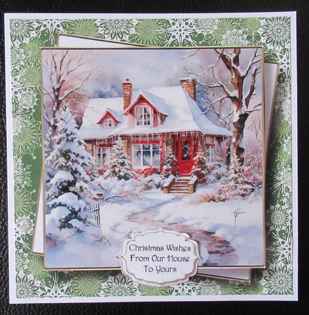 Decorated Winter Cottage - no flowers (request) by Davina Rundle