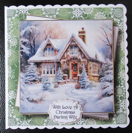 Decorated Winter Cottage - no flowers (request) by Davina Rundle