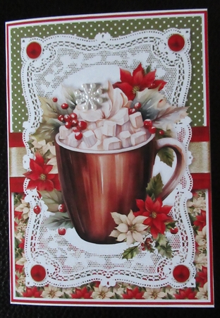 Mixed Poinsettias 7x5 inch Bumper Set by Davina Rundle