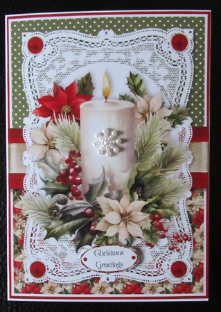 Mixed Poinsettias 7x5 inch Bumper Set by Davina Rundle