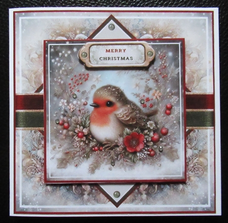 Whimsical Christmas Robins Mini Page Kit  by Davina Rundle