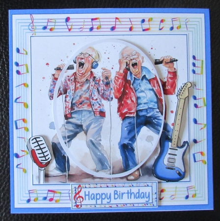 7x7 Golden oldies love music by Davina Rundle