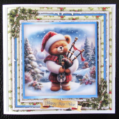 8x8 Mini Kit, Gorgeous Bagpipe Bears by Davina Rundle