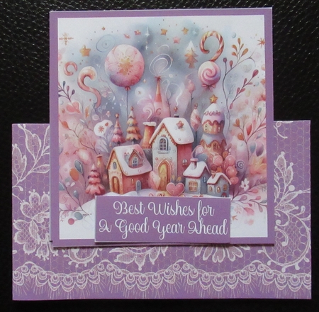 Happy New Year 2024 6 x 6 Shaped Card Kit by Davina Rundle