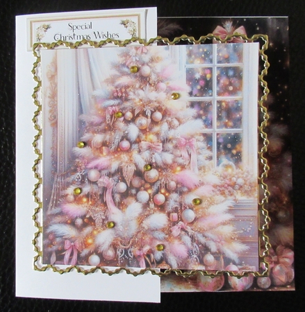 Dreamy Pink  Christmas Trees by Davina Rundle