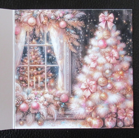 Dreamy Pink  Christmas Trees by Davina Rundle
