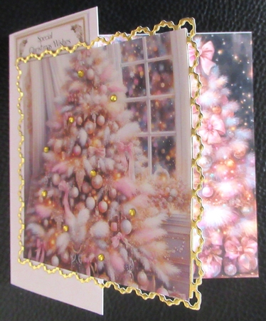Dreamy Pink  Christmas Trees by Davina Rundle