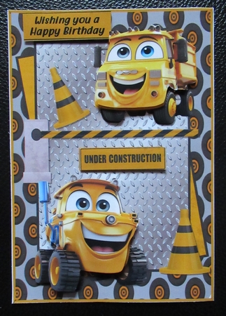 Construction trucks by Davina Rundle