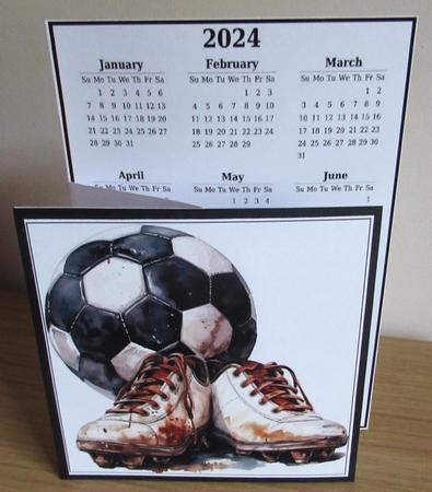 2024 calendar Football 2 by Davina Rundle