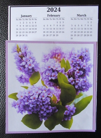 2024 calendar Lovely Lilacs by Davina Rundle