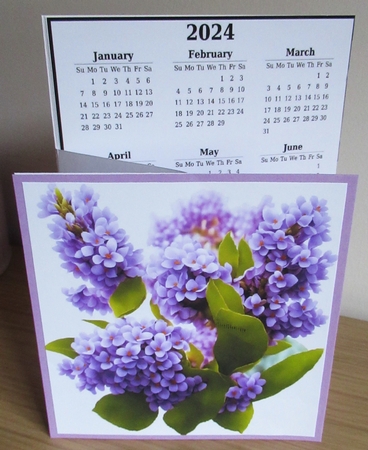 2024 calendar Lovely Lilacs by Davina Rundle