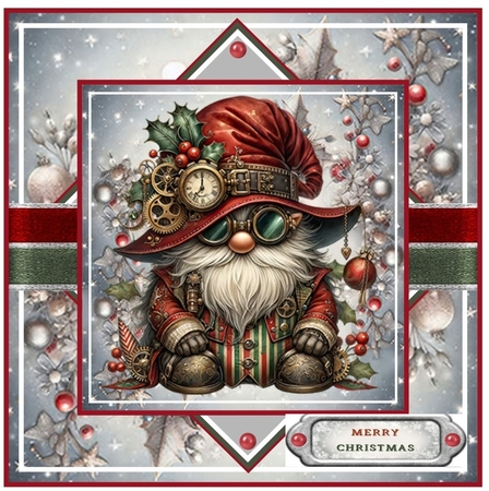 Steampunk Santa Gnomes Mini Page Kit by Davina Rundle