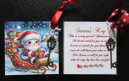 Santa on his sleigh by Davina Rundle