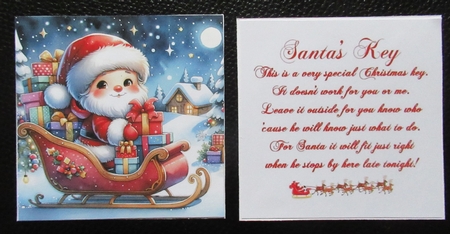 Santa on his sleigh by Davina Rundle