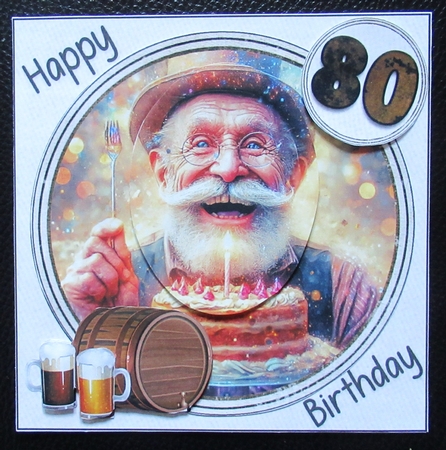 7x7 Golden oldies male birthday any age choice of five mini kit by Davina Rundle