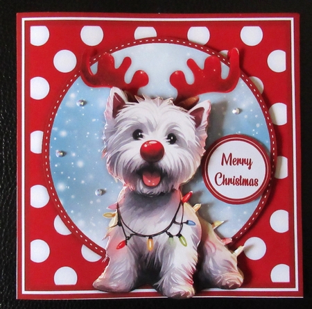 Christmas westie mini kit by Davina Rundle