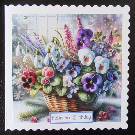 Delicate Frozen Flowers Card Fronts by Davina Rundle