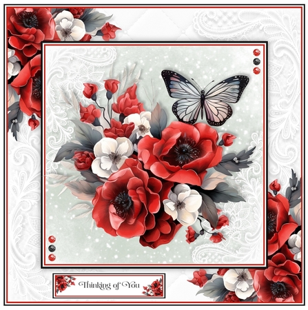 Poppies and Butterflies Set by Davina Rundle