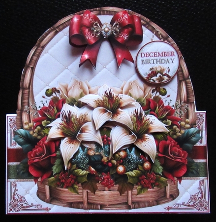 Christmas Basket Tent Card Kit  by Davina Rundle