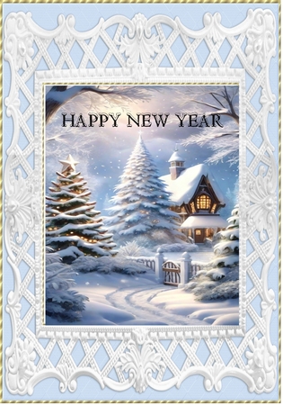 2 Christmas Time A5 Frames by Davina Rundle