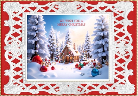 2 Christmas Time A5 Frames by Davina Rundle