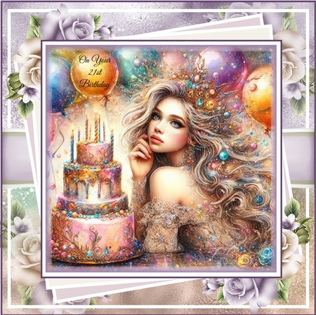 Beautiful Birthday Wishes Mini Page Kit  by Davina Rundle