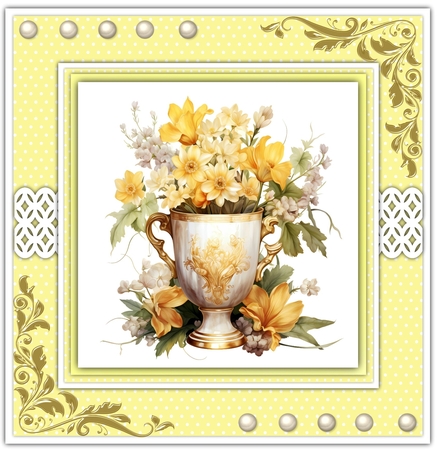 8x8 Mini Kit, Beautiful Golden Cup by Davina Rundle