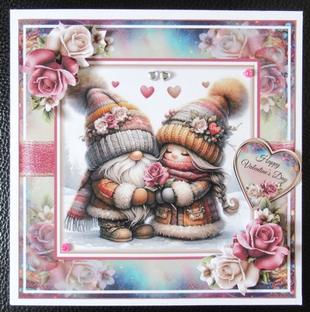 Valentine Gnomes Mini Page Kit  by Davina Rundle