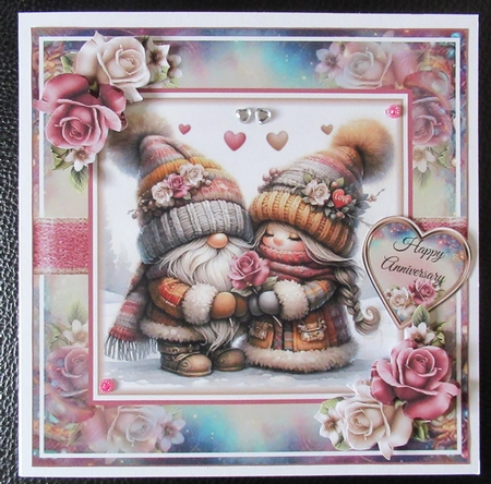 Valentine Gnomes Mini Page Kit  by Davina Rundle