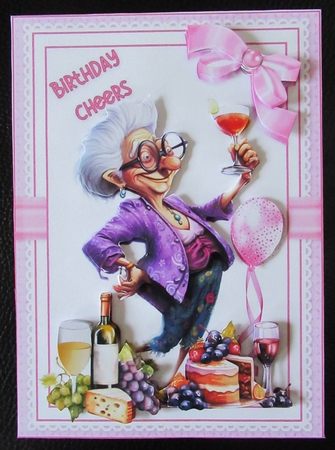 5x7 Sweet birthday cheers choice of four mini kit by Davina Rundle