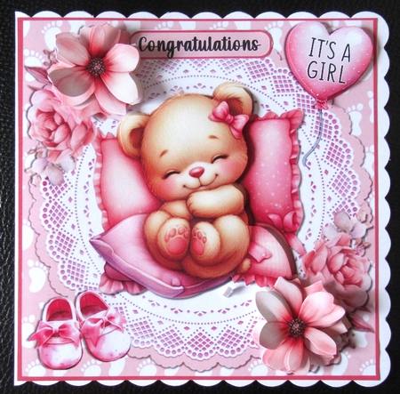Bear Hugs Baby Girl by Davina Rundle