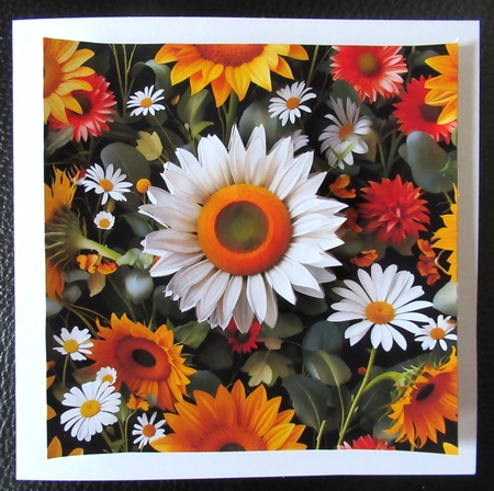 3D Daisy & Sunflower Papers by Davina Rundle