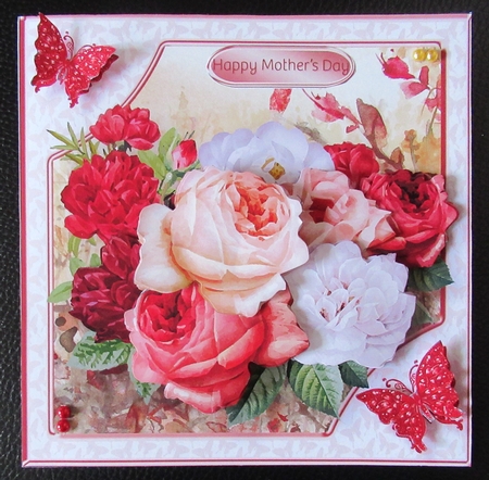 Bouquet of Roses - Decoupage Card Mini Kit by Davina Rundle