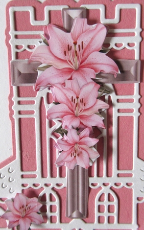 Sympathy Cross & Lilies 2 by Davina Rundle