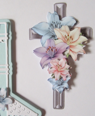 Sympathy Cross & Lilies 4 by Davina Rundle
