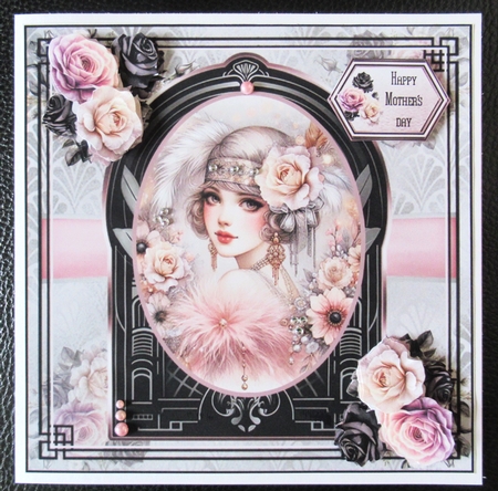 Art Deco Flapper Ladies 02 Mini Page Kit by Davina Rundle