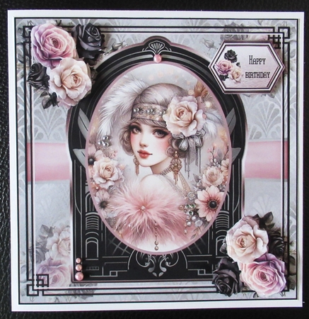 Art Deco Flapper Ladies 02 Mini Page Kit by Davina Rundle
