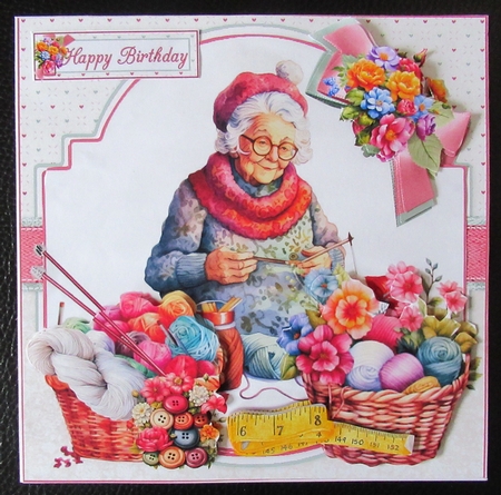 7x7 For the love of knitting choice of four mini kit by Davina Rundle