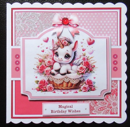 Magical Day Unicorn Card Toppers Set by Davina Rundle